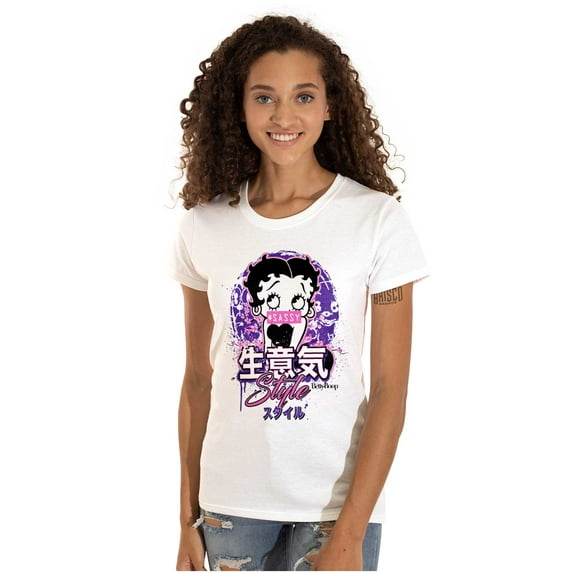 Betty Boop Hashtag Sassy Style Women's T Shirt Ladies Tee Brisco Brands X