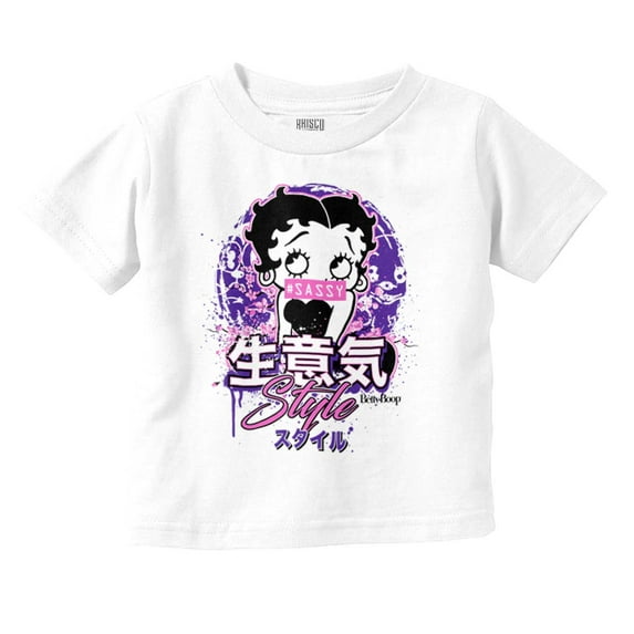 Betty Boop Hashtag Sassy Style Youth T Shirt Tee Girls Infant Toddler Brisco Brands 2T