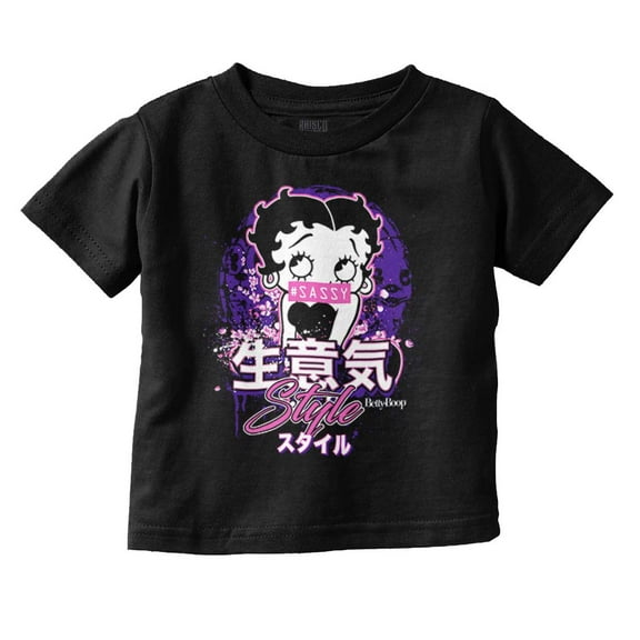 Betty Boop Hashtag Sassy Style Youth T Shirt Tee Girls Infant Toddler Brisco Brands 6M