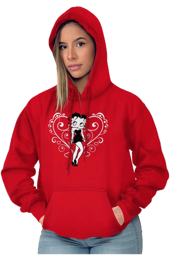 Heart Love Sassy Cartoon Hoodie Sweatshirt Women Brisco Brands M