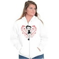 thumbnail image 1 of Betty Boop Heart Love Sassy Cartoon Women Plus Size Zipper Hoodie Brisco Brands 4X, 1 of 2