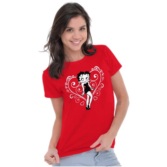 Betty Boop Heart Love Sassy Cartoon Women's Plus Size Shirt Brisco Brands 2X