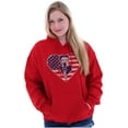 thumbnail image 1 of Betty Boop Heart Patriotic Vintage Hoodie Sweatshirt Women Brisco Brands L, 1 of 6