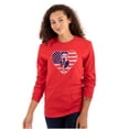 thumbnail image 1 of Betty Boop Heart Patriotic Vintage Women Plus Size Long Sleeve Tee Brisco Brands 2X, 1 of 4