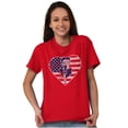thumbnail image 1 of Betty Boop Heart Patriotic Vintage Women's Graphic T Shirt Tees Brisco Brands L, 1 of 6