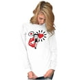 thumbnail image 1 of Betty Boop Heart and Lipstick Stain Women Plus Size Long Sleeve Graphic Tee Brisco Brands 2X, 1 of 2