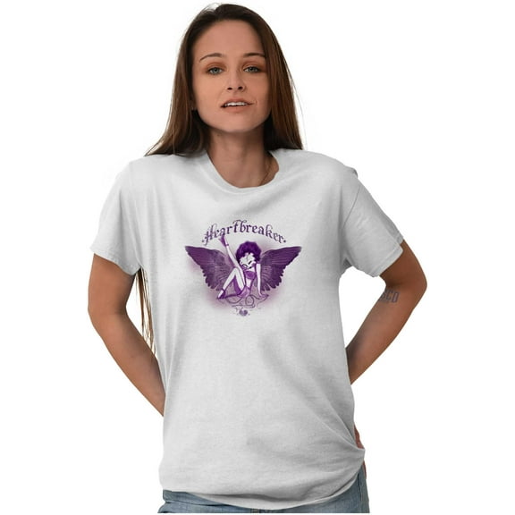 Betty Boop Heartbreaker Tattoo Women's Graphic T Shirt Tees Brisco Brands S