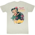 thumbnail image 1 of Betty Boop Hello From Paradise Natural Adult T-Shirt, 1 of 2