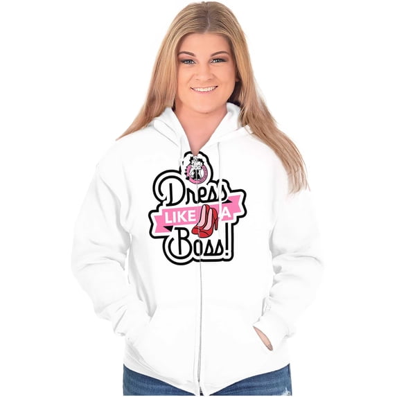 Betty Boop High Heels Cute Funny Women Plus Size Zipper Hoodie Brisco Brands 3X