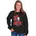 thumbnail image 1 of Betty Boop Hockey Ice Ice Baby Women Crewneck Sweatshirt Brisco Brands S, 1 of 5