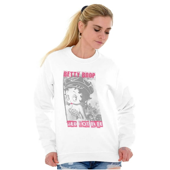 Betty Boop Hot Babe Sex Symbol Cute Women Crewneck Sweatshirt Brisco Brands S