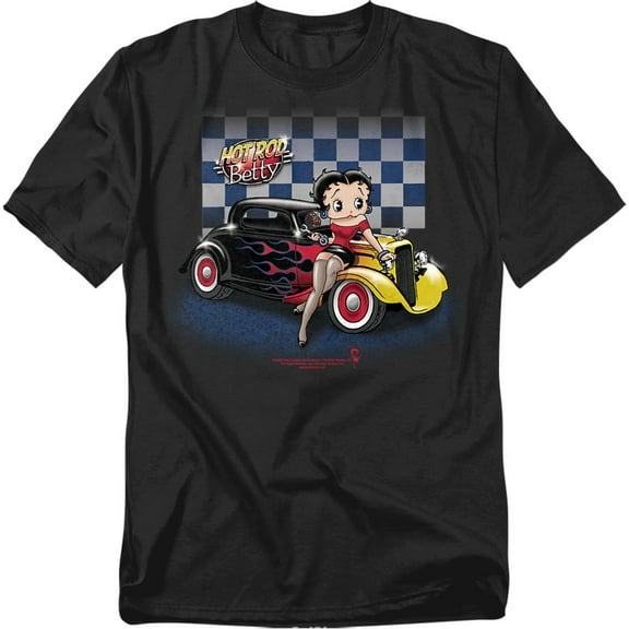 Betty Boop Hot Rod Betty Boop Mens Short Sleeve Shirt