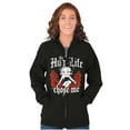 thumbnail image 1 of Betty Boop Hug Life Chose Me Roses Zip Hoodie Sweatshirt Women Brisco Brands X, 1 of 4
