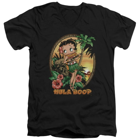 Betty Boop - Hula Boop Ii - Slim Fit V Neck Shirt - Medium