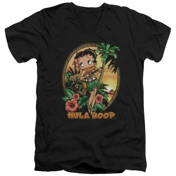 Betty Boop - Hula Boop Ii - Slim Fit V Neck Shirt - XX-Large