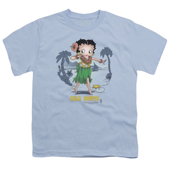 Betty Boop - Hula Honey - Youth Short Sleeve Shirt - Large
