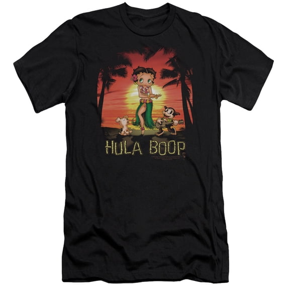 Betty Boop - Hulaboop - Premium Slim Fit Short Sleeve Shirt - Large
