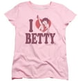 thumbnail image 1 of Betty Boop - I Heart Betty - Women's Short Sleeve Shirt - Small, 1 of 2