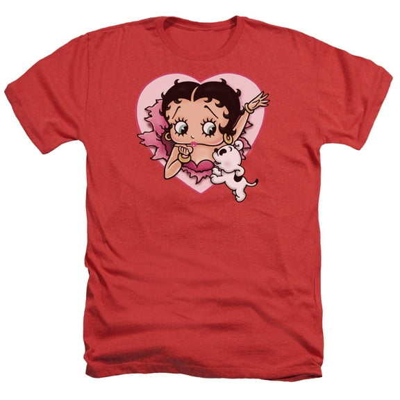 Betty Boop - I Love Betty - Heather Short Sleeve Shirt - Large