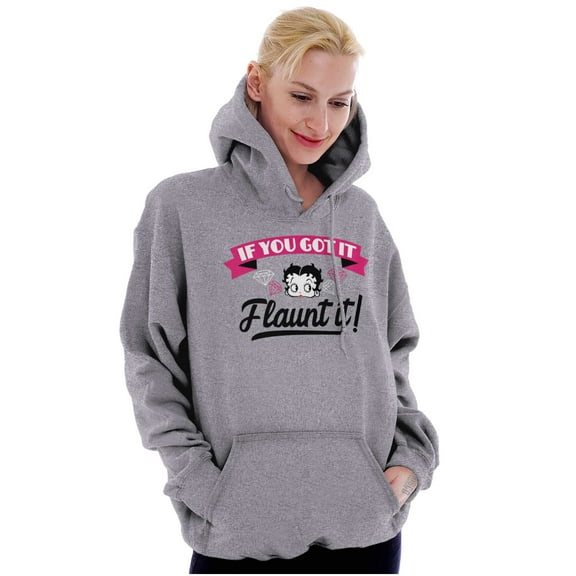 Betty Boop If You Got It Flaunt It Women Plus Size Hoodie Brisco Brands 3X