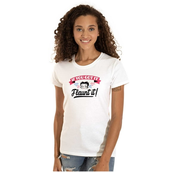 Betty Boop If You Got It Flaunt It Women's T Shirt Ladies Tee Brisco Brands L