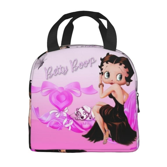 Betty Boop Insulated Lunch Bags Reusable Lunch Box, Cooler Lunch Bag Waterproof Lunch Tote For Picnic Office Work Travel Camping Gifts