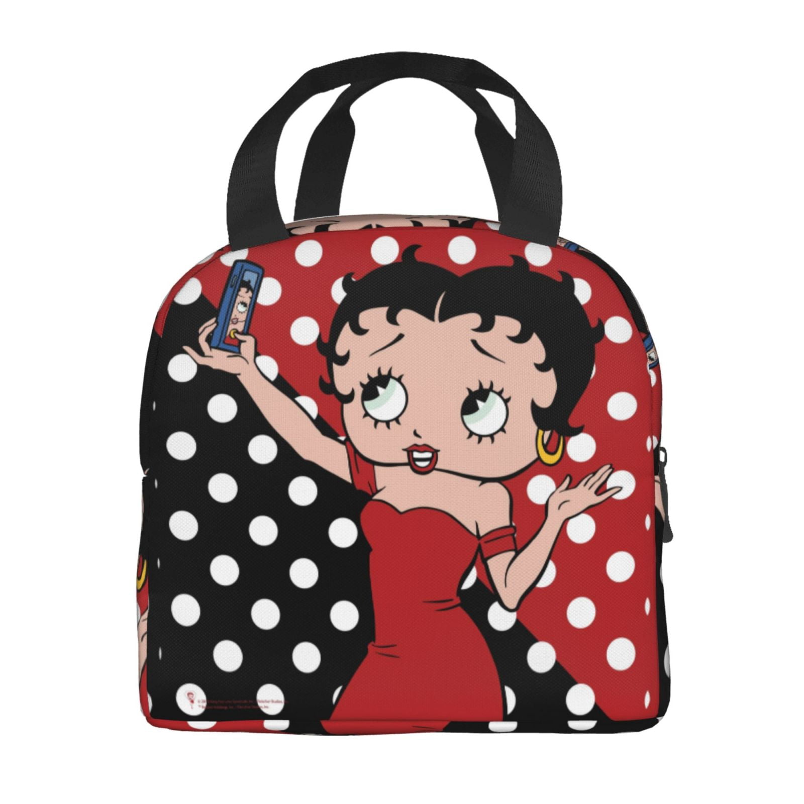 Betty Boop Insulated Lunch Bags Reusable Lunch Box, Cooler Lunch Bag Waterproof Lunch Tote For Picnic Office Work Travel Camping Gifts