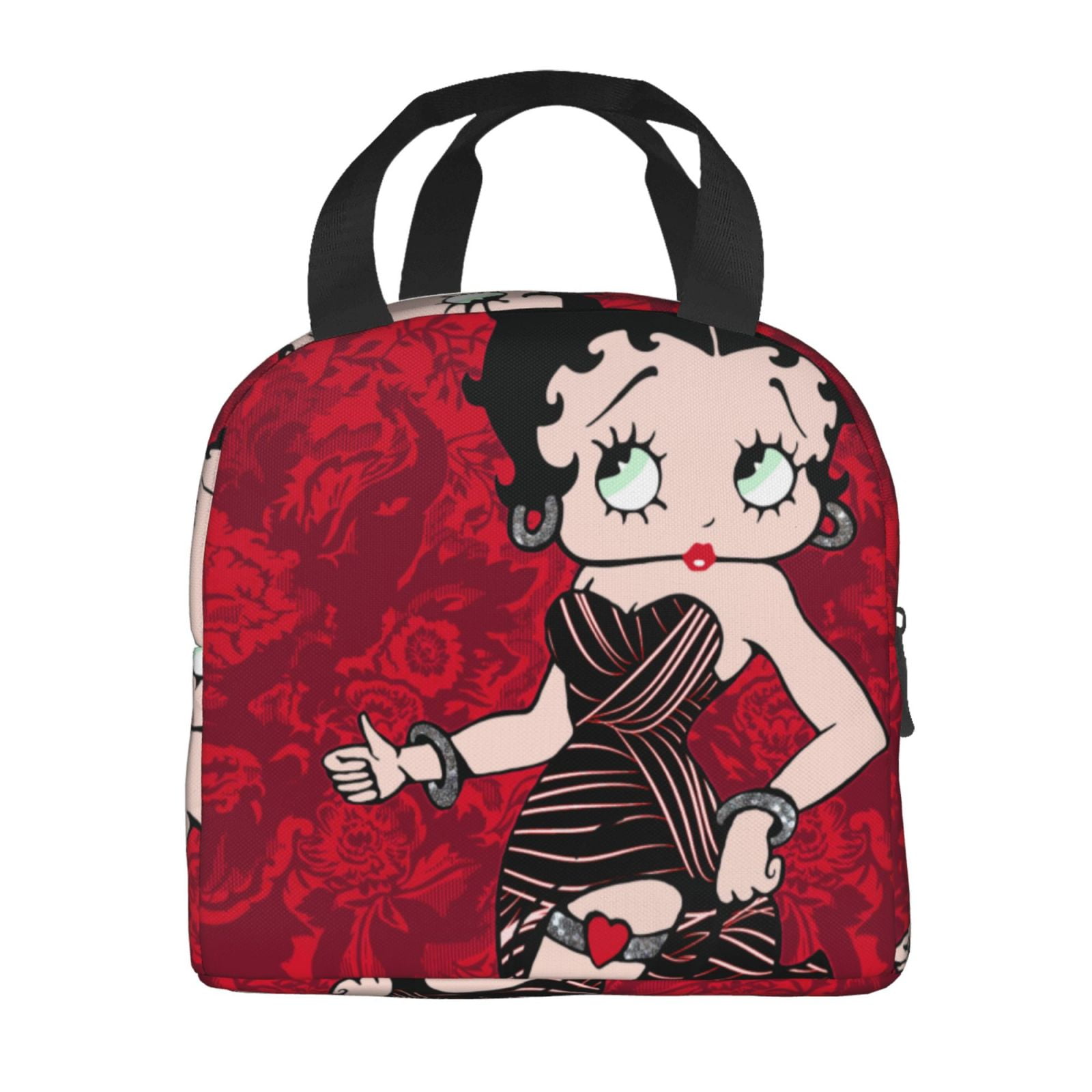 Betty Boop Insulated Lunch Bags Reusable Lunch Box, Cooler Lunch Bag Waterproof Lunch Tote For Picnic Office Work Travel Camping Gifts