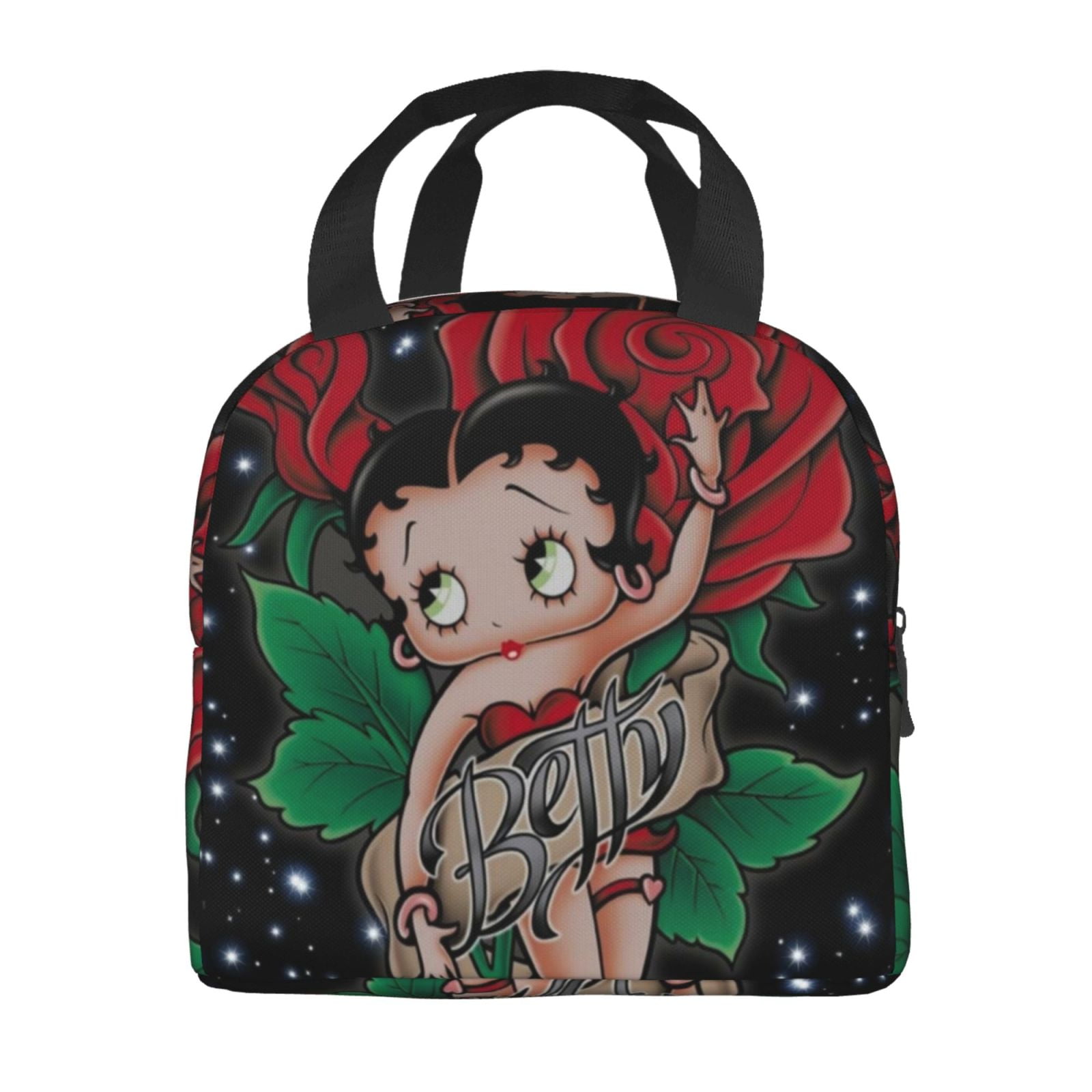 Betty Boop Insulated Lunch Bags Reusable Lunch Box, Cooler Lunch Bag Waterproof Lunch Tote For Picnic Office Work Travel Camping Gifts