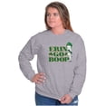 thumbnail image 1 of Betty Boop Irish St Patricks Day Women Crewneck Sweatshirt Brisco Brands S, 1 of 6
