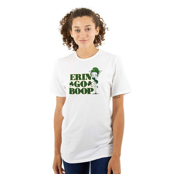 Betty Boop Irish St Patricks Day Women Plus Size Graphic Tee Tees Brisco Brands 3X