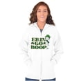 thumbnail image 1 of Betty Boop Irish St Patricks Day Zip Hoodie Sweatshirt Women Brisco Brands L, 1 of 6