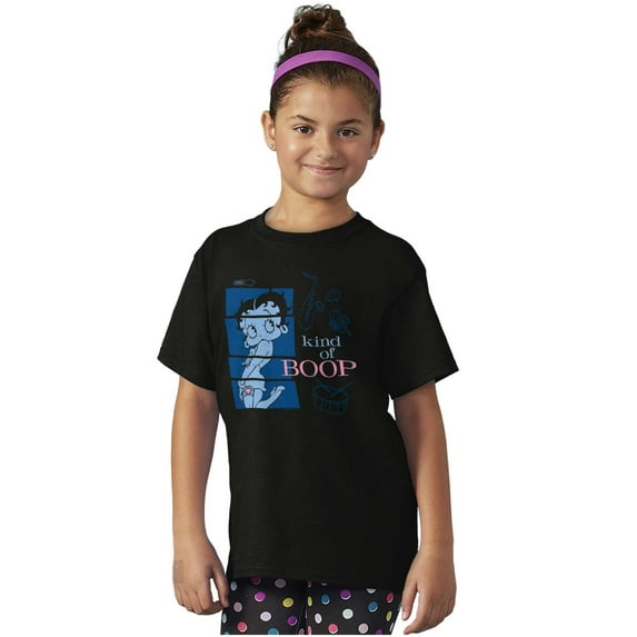 Betty Boop Jazz Cartoon Character Girls Kids T Shirt Tees Teen Brisco Brands XS
