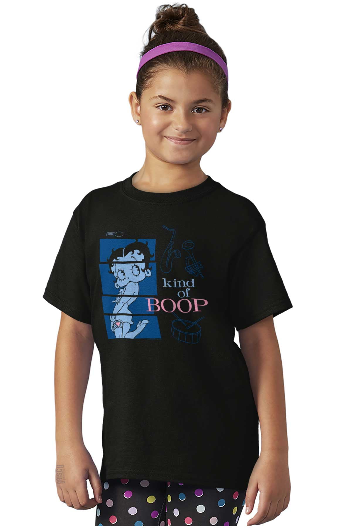Betty Boop Jazz Cartoon Character Girls Kids T Shirt Tees Teen Brisco ...