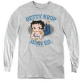 thumbnail image 1 of Betty Boop Jean Co Youth Long Sleeve T-Shirt Tee Athletic Heather, 1 of 1