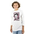 thumbnail image 1 of Betty Boop Kanji Hashtag Attitude Women's Long Sleeve T Shirt Brisco Brands S, 1 of 6