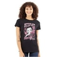 thumbnail image 1 of Betty Boop Kanji Hashtag Attitude Women's T Shirt Ladies Tee Brisco Brands S, 1 of 5