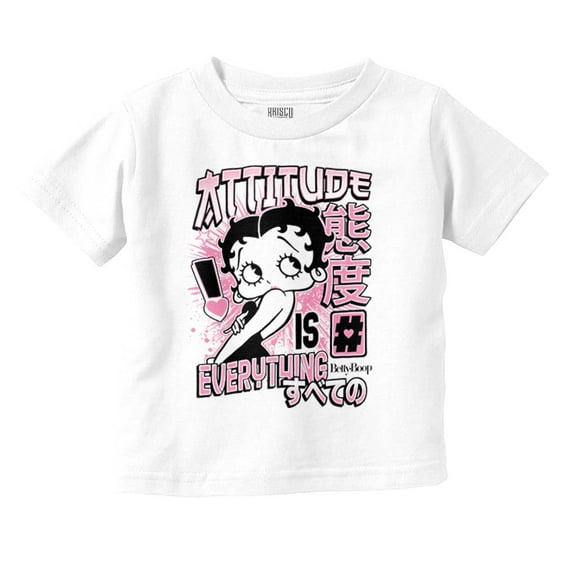 Betty Boop Kanji Hashtag Attitude Youth T Shirt Tee Girls Infant Toddler Brisco Brands 6M