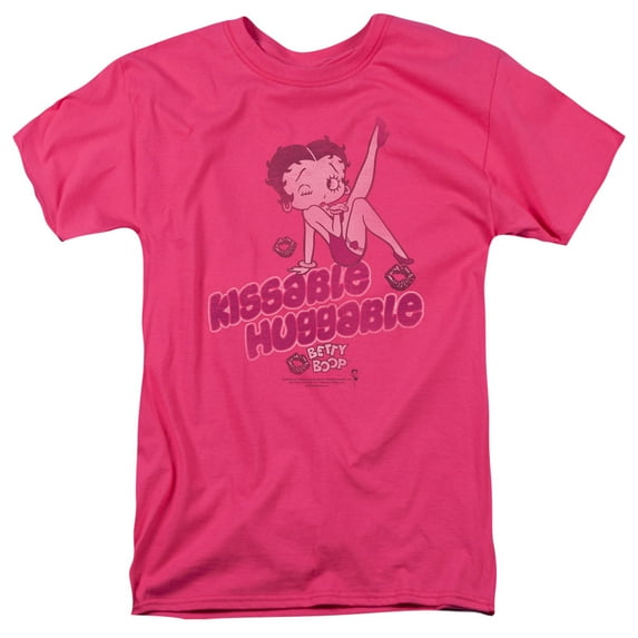 Betty Boop Men's Kissable Huggable T-shirt Pink