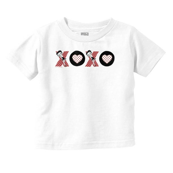 Betty Boop Kisses and Hugs XO Cute Youth T Shirt Tee Girls Infant Toddler Brisco Brands 6M