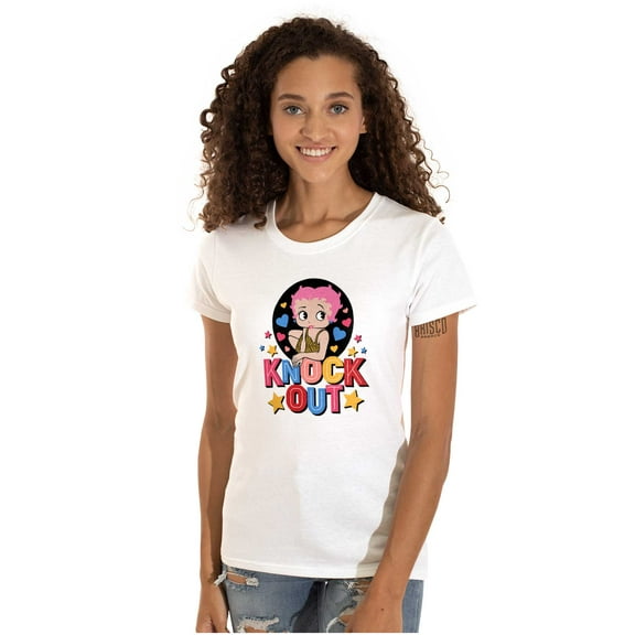 Betty Boop Knock Out Cute Cutie Women's T Shirt Ladies Tee Brisco Brands M