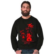 Betty Boop Koko The Clown BFFs Graphic Pullover Crewneck Sweatshirt Brisco Brands S