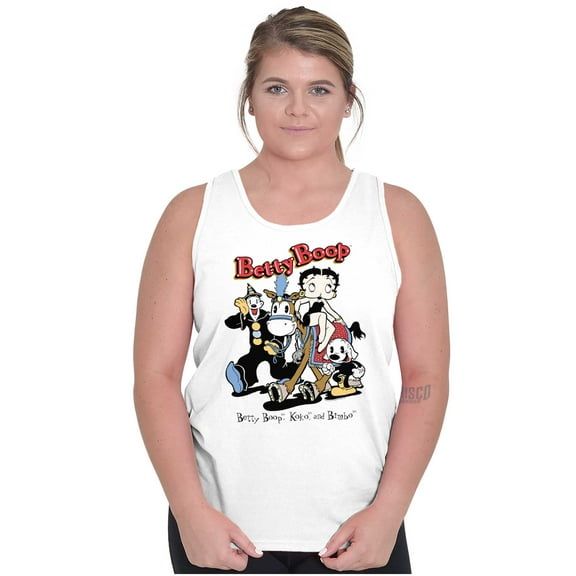 Betty Boop Koko The Clown Bimbo Women Plus Size Tank Top Brisco Brands 3X