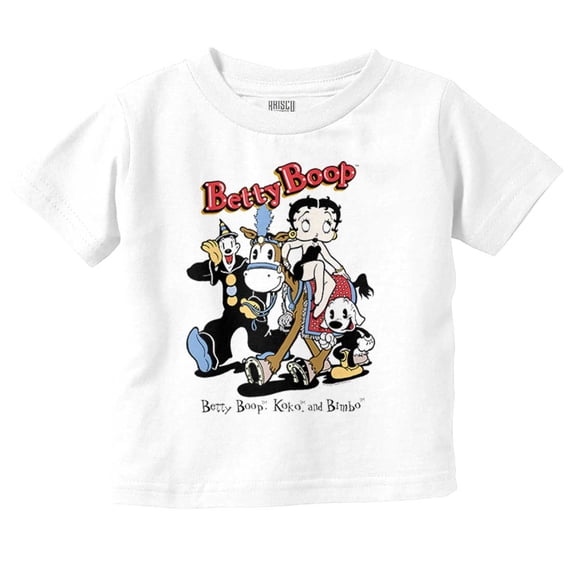 Betty Boop Koko The Clown Bimbo Youth T Shirt Tee Girls Infant Toddler Brisco Brands 12M