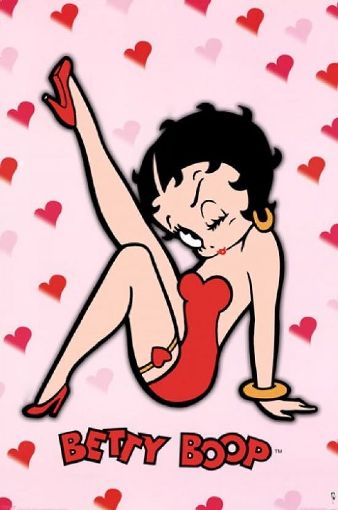 Autocollant Betty Boop Jambe En L’air – Vinyle Couleur – Pour Voiture, Fenêtre, Mur