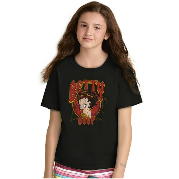 Betty Boop Leopard Print Cutie Girls Kids T Shirt Tees Teen Brisco Brands XS