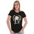 thumbnail image 1 of Betty Boop Leopard Print Heart Women's T Shirt Ladies Tee Brisco Brands S, 1 of 5