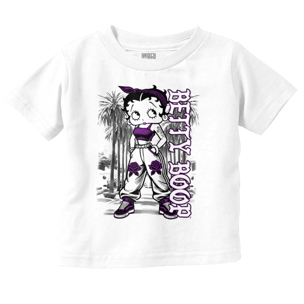 Betty Boop Los Angeles Cartoon Toddler Little Girl Graphic Tee Shirt ...