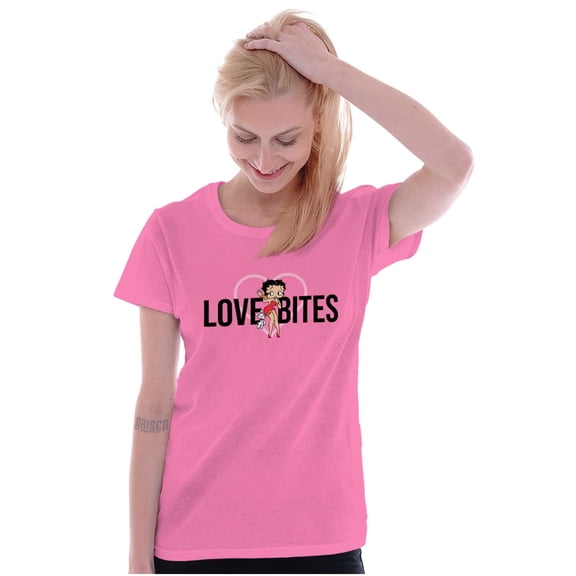 Betty Boop Love Bites Single Girls Women's T Shirt Ladies Tee Brisco Brands X