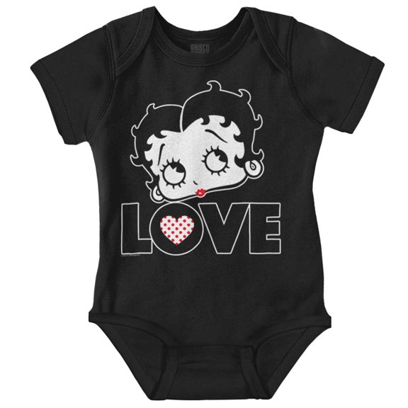 Betty Boop Love Cute Girly Cartoon Bodysuit Jumper Girls Infant Baby Brisco Brands NB
